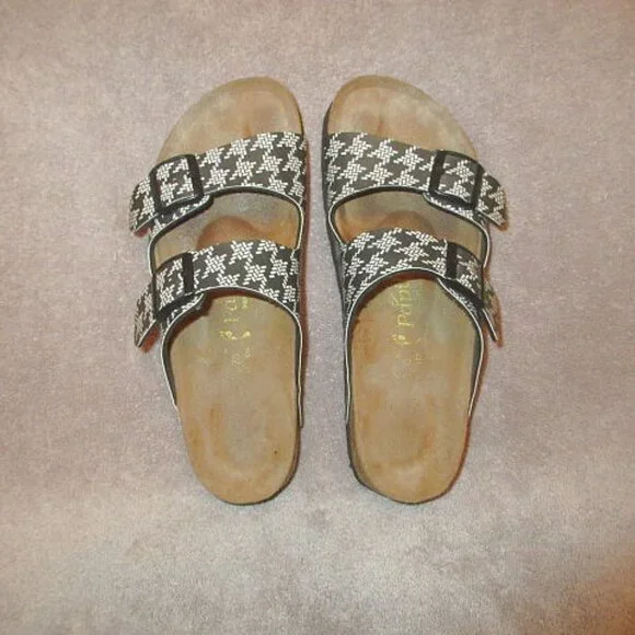 Birkenstock Arizona Papillio Slide Sandals Size 11 Vegan Leather Comfort Slip On - Picture 4 of 10